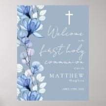 ダスティブルーフローラ聖体歓迎サイン