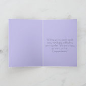 ダスティブルーフローラ背景記念日 カード (内部)