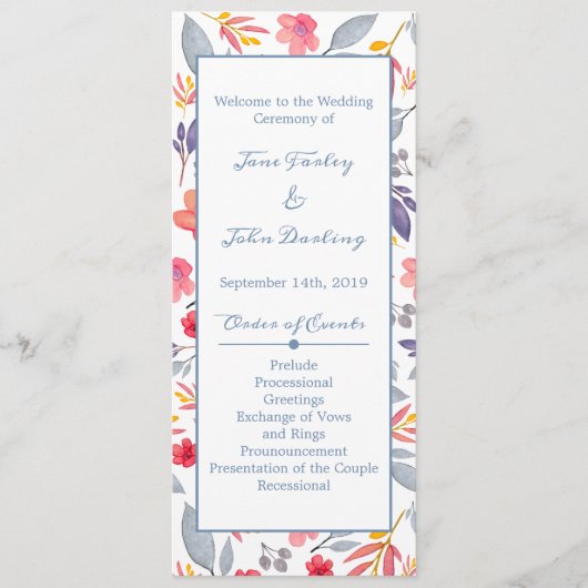 ダスティブルーフローラ計画 プログラム (正面)