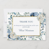 ダスティブルーフローラ誕生日 サンキューカード (正面)