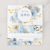 ダスティブルーフローラ金ゴールド プレイスカード (外部開封)