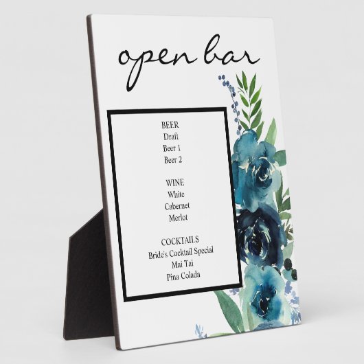 ダスティブルーフローラ2バーサインイーゼル フォトプラーク (側面)