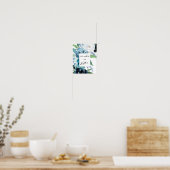 ダスティブルーフローラ2枚カード&ギフト看板ポスター ポスター (キッチン)