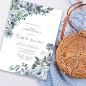 ダスティブルーフローラ30th誕生日パーティー 招待状