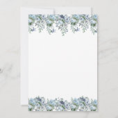 ダスティブルーフローラ60th誕生日パーティーへの招待 招待状 (裏面)