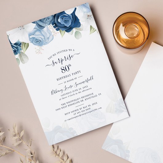 ダスティブルーフローラ80th誕生日パーティーへの招待