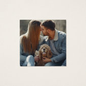 ダスティブルーフローラQRコードフォトウェディングRSVP (裏面)