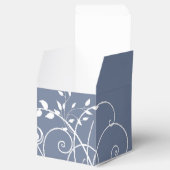 ダスティブルーフローリッシュ結婚式の引き出物ボックス フェイバーボックス (オープン)