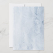 ダスティブルーブエレガントルンチアンドバブリーブライダルシャワー 招待状 (裏面)