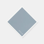 ダスティブルーブライダルクープル名カクテルナプキンス スタンダードカクテルナプキン (角)