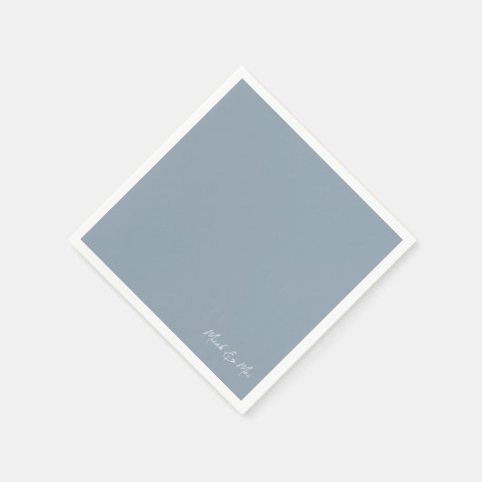 ダスティブルーブライダルクープル名カクテルナプキンス スタンダードカクテルナプキン (角)