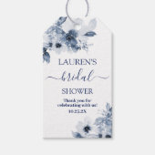 ダスティブルーブライダルシャワーギフトラベル ギフトタグ (正面)
