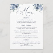 ダスティブルーブライダルシャワーメニュー メニュー (正面)