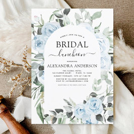 ダスティブルーブライダルシャワールンチョン招待状 招待状