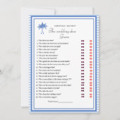 ダスティブルーブライド&グルーマーブライダルシャワーゲームカード 案内状 (正面)