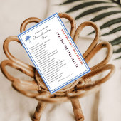 ダスティブルーブライド&グルーマーブライダルシャワーゲームカード 案内状