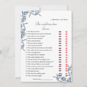 ダスティブルーブライド&グルーマーブライダルシャワーゲームカード 案内状 (正面)