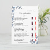 ダスティブルーブライド&グルーマーブライダルシャワーゲームカード 案内状 (スタンド正面)