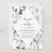 ダスティブルーブランチ&バブリーブライダルシャワー 招待状 (正面)