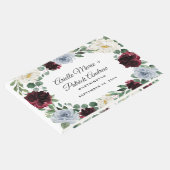 ダスティブルーブルガンディクランベリーアイボリー秋の結婚式 ゲストブック (コーナー)