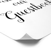 ダスティブルーブルゴーニュフローラ結婚ゲストブック徴候 ポスター (角)