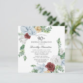 ダスティブルーブルゴーニュフローラ90thバースデーパーティー 招待状 (スタンド正面)
