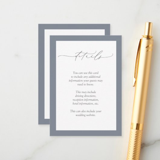 ダスティブルーブルゴーニュレッド結婚フローラ詳細 エンクロージャーカード (正面/裏面インサイチュ)