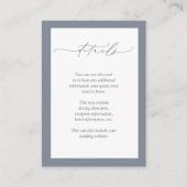 ダスティブルーブルゴーニュレッド結婚フローラ詳細 エンクロージャーカード (正面)