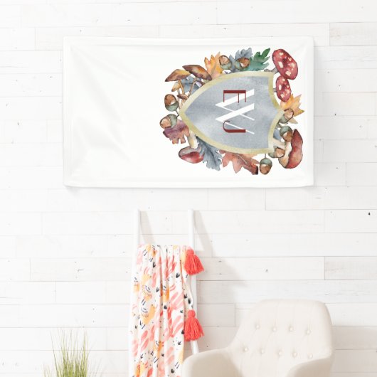 ダスティブルーブルゴーニュ秋結婚のバナー 横断幕 (インサイチュ)