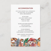 ダスティブルーブルゴーニュ秋結婚キノコ エンクロージャーカード (正面)