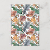 ダスティブルーブルゴーニュ秋結婚キノコ エンクロージャーカード (裏面)