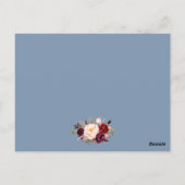 ダスティブルーブルゴーニュ結婚フローラ詳細カード ポストカード (裏面)