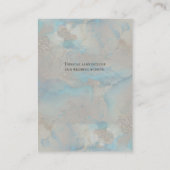 ダスティブルーブルゴーニュ赤面フローラ結婚ズ詳細 エンクロージャーカード (裏面)