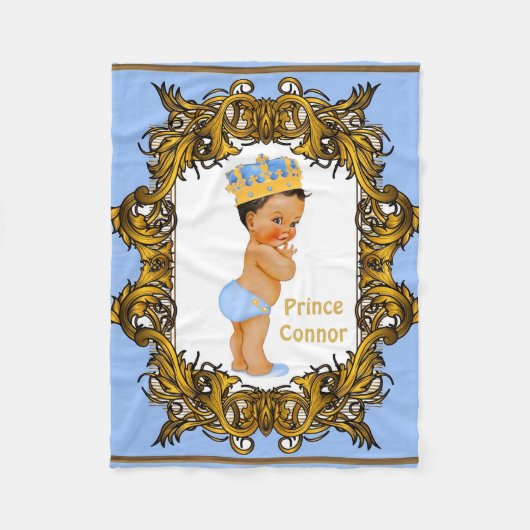 ダスティブループリンス王室のカスタム フリースブランケット (正面)