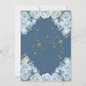 ダスティブループリンセスパーティー誕生日 招待状 (裏面)