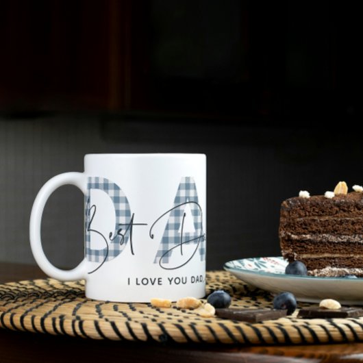 ダスティブループレイド最高のパパエベル引用文ファーザーデー コーヒーマグカップ