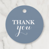 ダスティブルーベビーシャワーボーイメッセージカード フェイバータグ (正面)