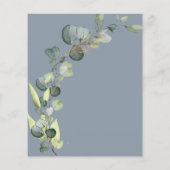 ダスティブルーベビーシャワーユーカリ招待状 チラシ (裏面)