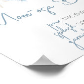 ダスティブルーベビー開花ベビーシャワーマママオサバー ポスター (角)