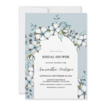 ダスティブルーホワイトアーチブライダルシャワー