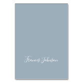 ダスティブルーホワイトエレガントフルネーム座席表 テーブルナンバー (正面)