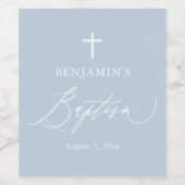 ダスティブルーホワイトクロスボーイバプティスワインラベル ワインラベル (シングルラベル)