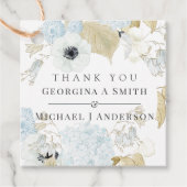 ダスティブルーホワイトネイビーアネモネ結婚バジェット フェイバータグ (正面)