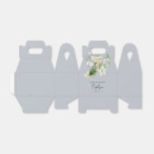 ダスティブルーホワイトフローラ宗教十字洗礼 フェイバーボックス (折り畳みなし)