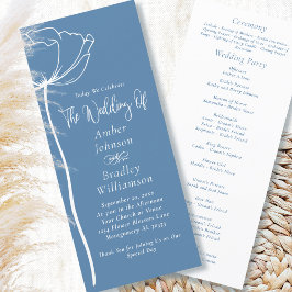 ダスティブルーホワイトモダンフローラ結婚ズ プログラム