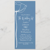 ダスティブルーホワイトモダンフローラ結婚ズ プログラム (正面)