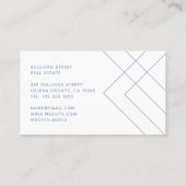 ダスティブルーホワイト実在幾何不動産業者 名刺 (裏面)