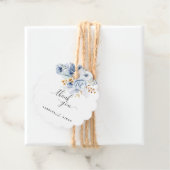 ダスティブルーホワイト金ゴールド結婚フローラ フェイバータグ (インサイチュ)