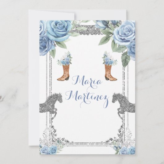 ダスティブルーホースシャルラミスXVアノス誕生日 招待状 (裏面)