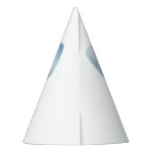 ダスティブルーボウエレガントファースト誕生日 パーティーハット (裏面)